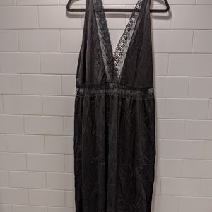 Black lingerie with robe